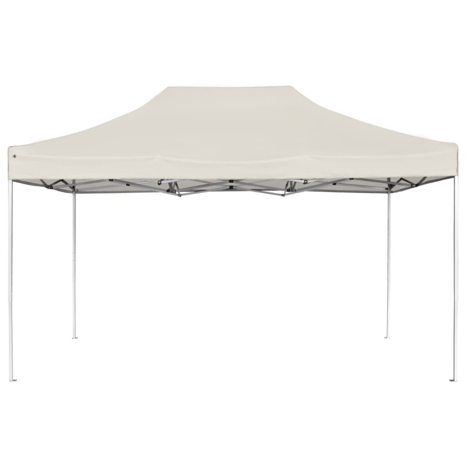 Carpa plegable profesional de aluminio crema 4,5x3