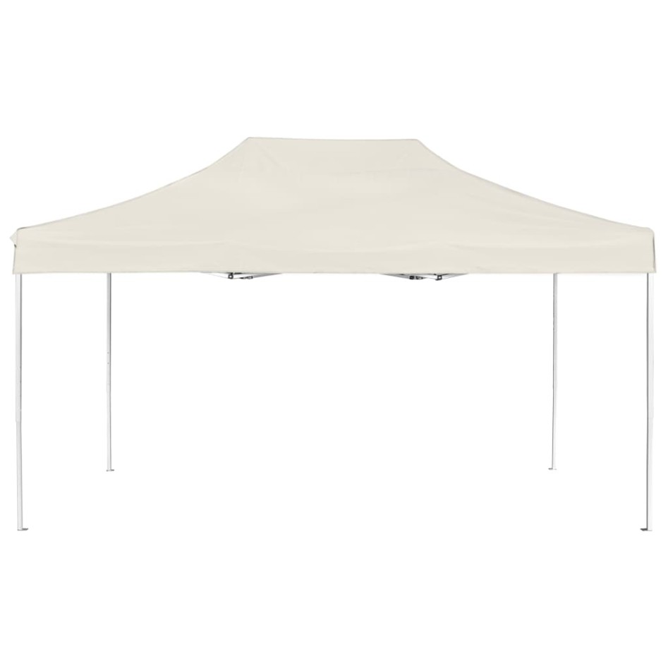 Carpa plegable profesional de aluminio crema 4,5x3