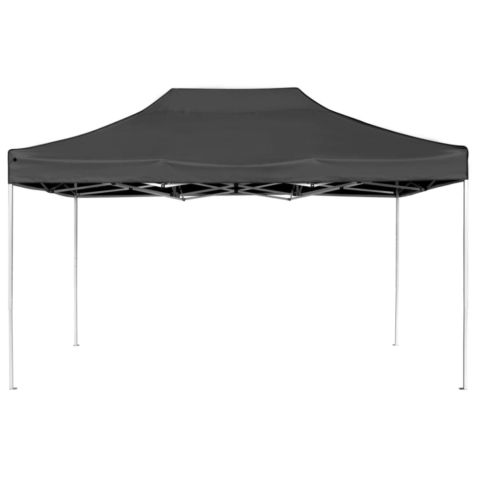 Carpa plegable profesional de aluminio gris antracita 4,5x3