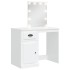Tocador con luces LED blanco 90x42x132,5