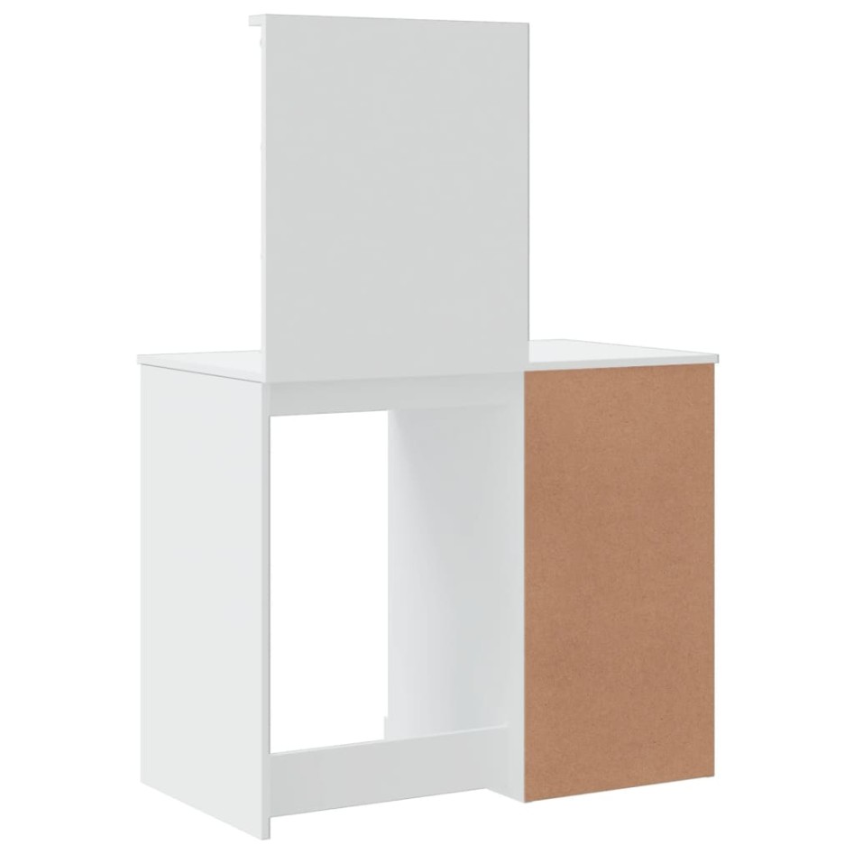 Tocador con luces LED blanco 90x42x132,5