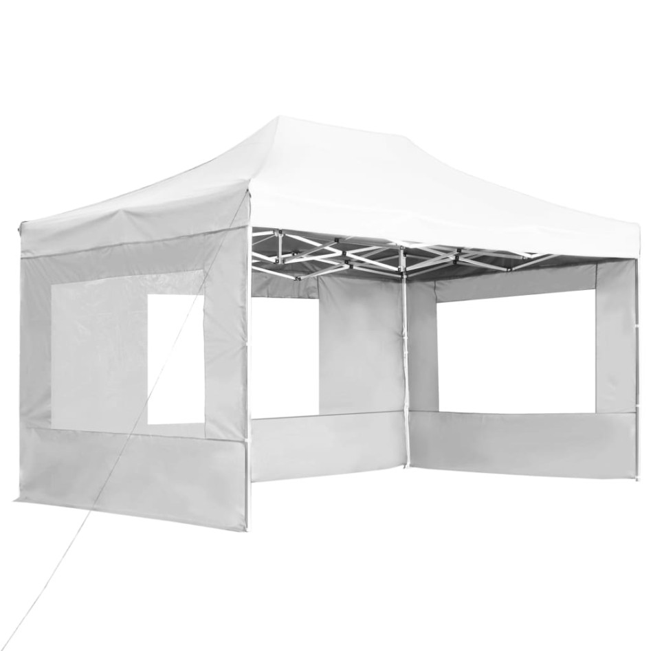 Carpa plegable profesional con paredes aluminio blanca 4,5x3