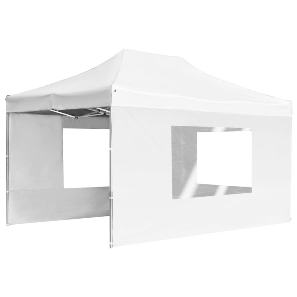Carpa plegable profesional con paredes aluminio blanca 4,5x3