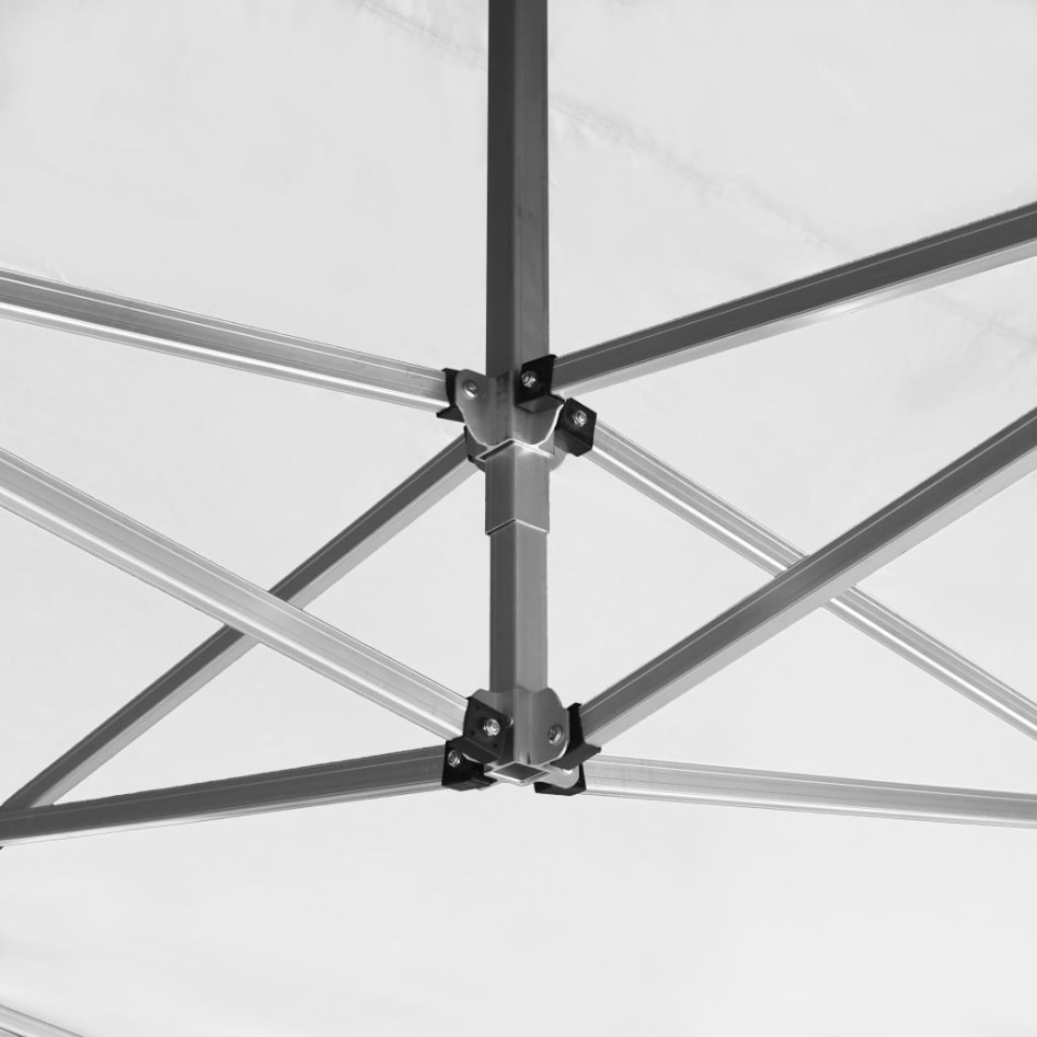 Carpa plegable profesional con paredes aluminio blanca 4,5x3