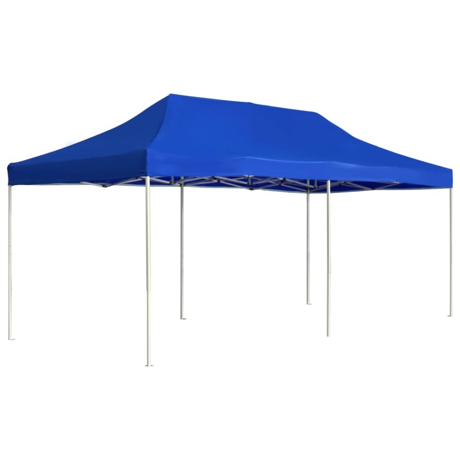Carpa plegable profesional de aluminio azul 6x3