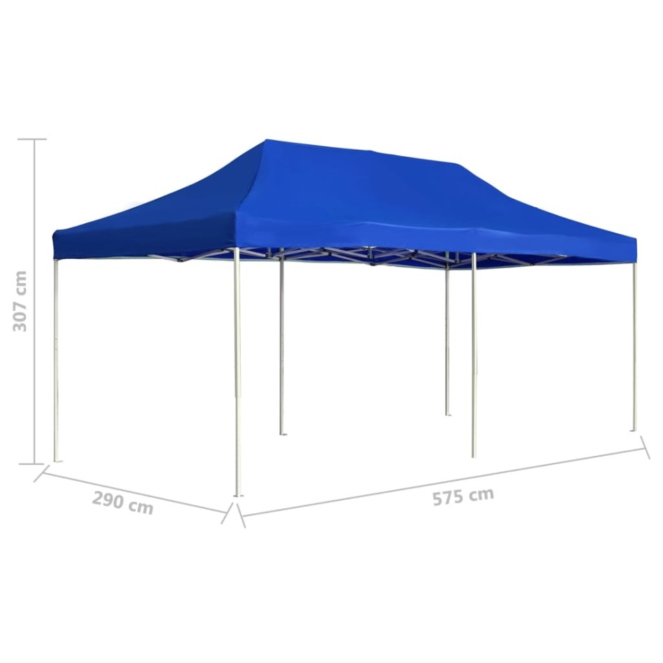 Carpa plegable profesional de aluminio azul 6x3