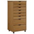 Cajonera con ruedas MOSS madera maciza pino marrón
