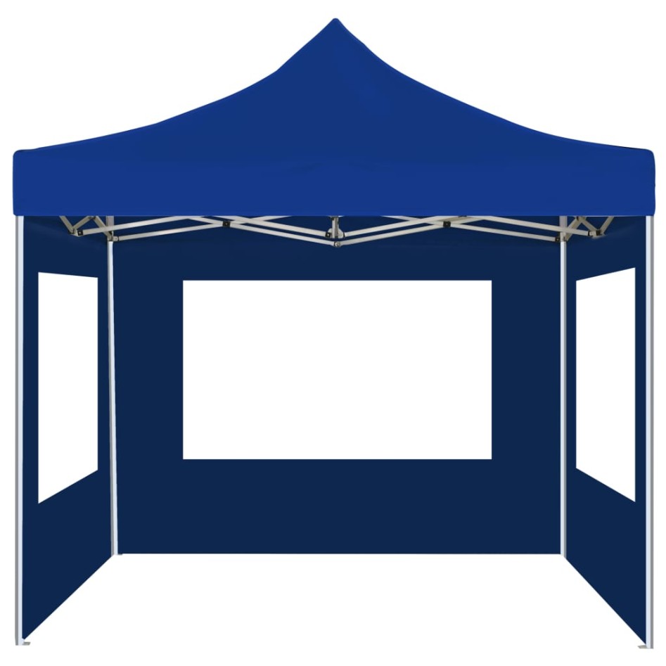 Carpa plegable profesional con paredes aluminio azul 2x2