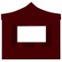 Carpa plegable profesional paredes aluminio color burdeos 2x2
