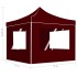 Carpa plegable profesional paredes aluminio color burdeos 2x2