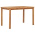 Mesa de comedor para jardín madera maciza de teca 120x70x77
