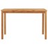 Mesa de comedor para jardín madera maciza de teca 120x70x77