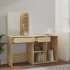 Tocador con LED y armario madera contrachapada roble