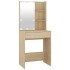 Tocador con LED y armario madera contrachapada roble
