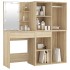Tocador con LED y 2 armarios madera contrachapada roble