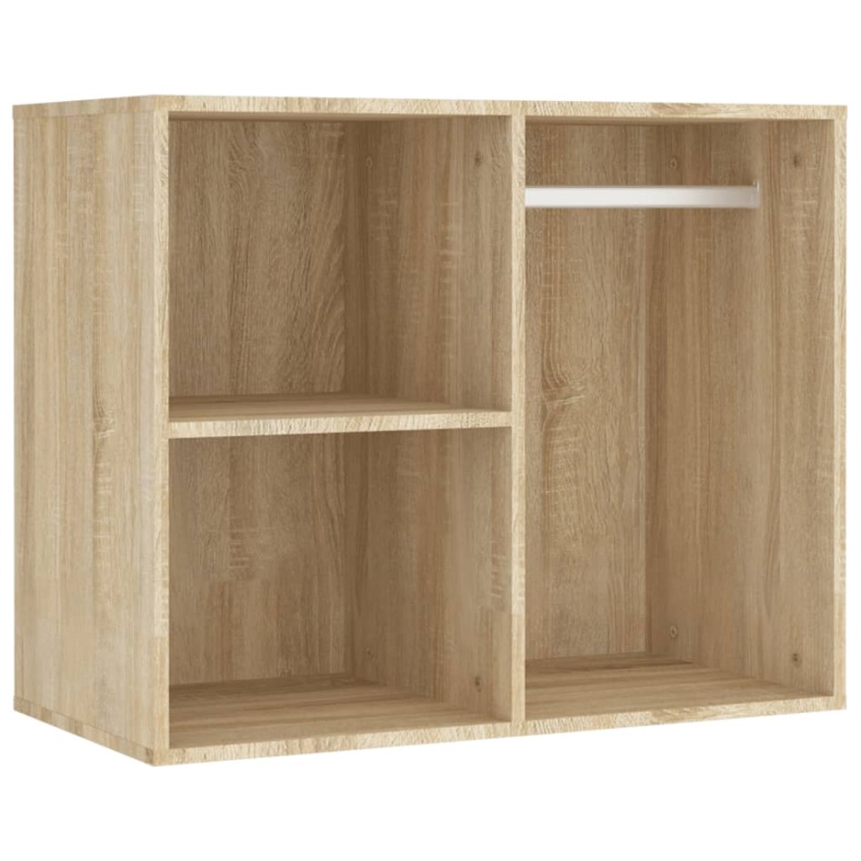 Tocador con LED y 2 armarios madera contrachapada roble