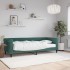 Sofá cama con colchón terciopelo verde oscuro 80x200