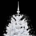 Árbol de Navidad con nieve con base en paraguas blanco 140