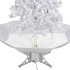 Árbol de Navidad con nieve con base en paraguas blanco 140