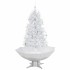 Árbol de Navidad con nieve con base en paraguas blanco 170