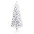 Árbol de Navidad artificial con luces fibra óptica blanco