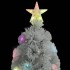 Árbol de Navidad artificial con luces fibra óptica blanco