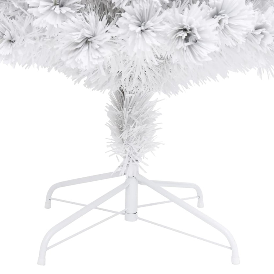 Árbol de Navidad artificial con luces fibra óptica blanco