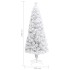 Árbol de Navidad artificial con luces fibra óptica blanco