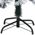 Árbol de Navidad artificial PVC verde nieve flocado 400