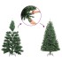 Árbol de Navidad artificial PVC verde nieve flocado 400