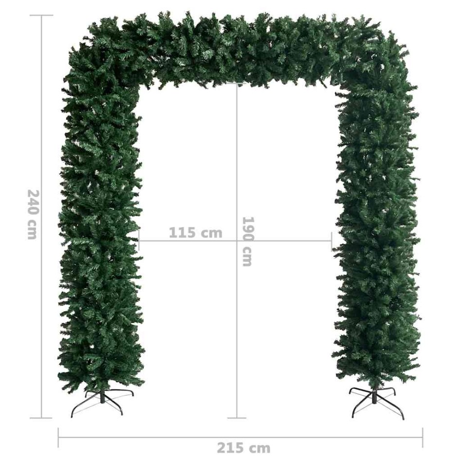 Arco de árbol de Navidad verde 240