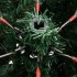 Árbol de Navidad artificial con bisagras y nieve flocada 240