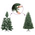 Árbol de Navidad artificial con bisagras y nieve flocada 240