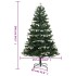 Árbol de Navidad artificial con bisagras y nieve flocada 240
