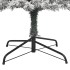 Árbol Navidad estrecho con soporte y nieve artificial PVC