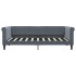 Sofá cama con colchón terciopelo gris oscuro 90x190