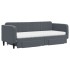 Sofá cama nido con cajones terciopelo gris oscuro 80x200