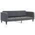 Sofá cama nido con cajones terciopelo gris oscuro 80x200