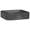 Lavabo mármol negro 40x40x10 cm