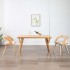 Sillas de comedor 2 uds madera curvada y cuero sintético