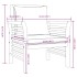 Sillones con cojines blanco crema 2 uds madera maciza de