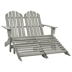 Silla Adirondack de jardín 2 plazas madera de abeto