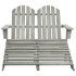 Silla Adirondack de jardín 2 plazas madera de abeto
