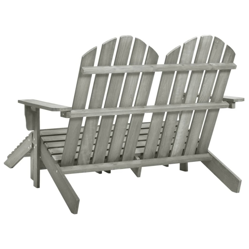 Silla Adirondack de jardín 2 plazas madera de abeto