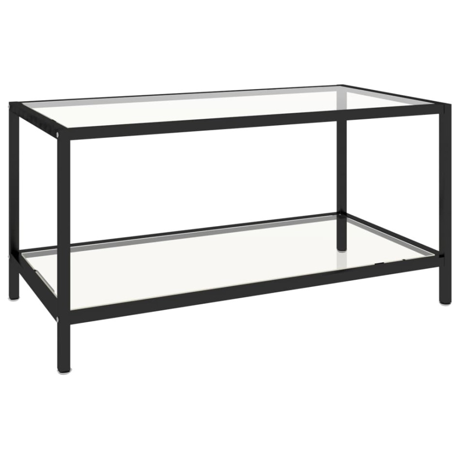 Mesita de centro 2 piezas vidrio templado