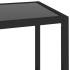 Estantería transparente y negro de vidrio templado 100x36x90
