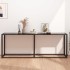 Mesa consola vidrio templado negro 200x35x75,5