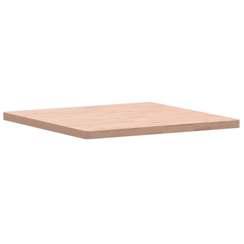 Tablero de mesa cuadrado de madera maciza de haya 90x90x4