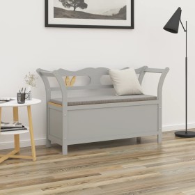 Banco madera maciza de abeto gris 107x45x75,5