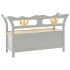 Banco madera maciza de abeto gris 107x45x75,5